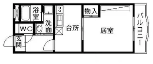 ラムセスA小白川【3階】の間取り