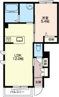 ベルアンジュール【1階】の間取り