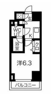スパシエヴァロル品川荏原【7階】の間取り