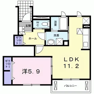 サンフィールド・パレス【1階】の間取り