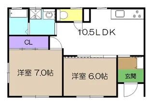 アルカディア【1階】の間取り