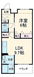 ジュエデ・ボヌール【2階】の間取り