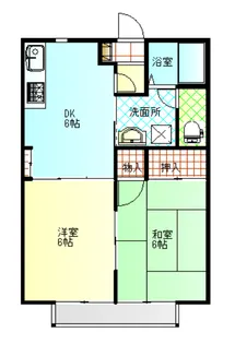 ファミールフラッツ【2階】の間取り