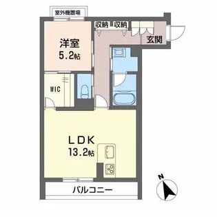 A Cloud Residence【2階】の間取り