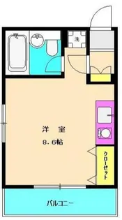 ベルツリー淵野辺【1階】の間取り