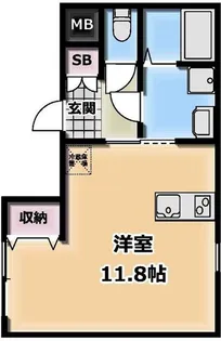 KKハイツ【1階】の間取り