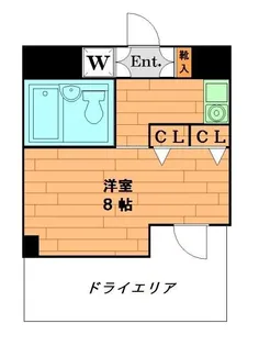プレステージ駒場【1階】の間取り