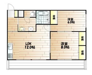 佳月堂マンション【3階】の間取り