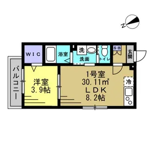 LAVAGE 上本郷【1階】の間取り