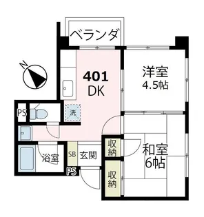 清水ビル【4階】の間取り