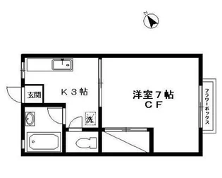 サンハイツ池田【1階】の間取り