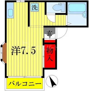 第二坪山ハイツ【1階】の間取り