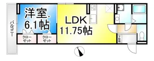 トリシア高田【1階】の間取り