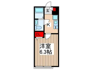 プラト-松戸戸定【1階】の間取り
