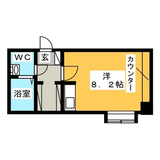 リビナ奥村ドゥー【1階】の間取り