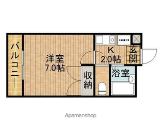 パッシオーネ【2階】の間取り