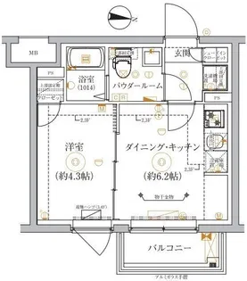 RELUXIA中野江古田【3階】の間取り