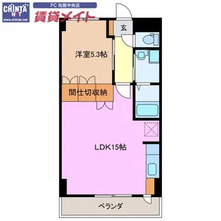 ヴェルメゾン【2階】の間取り