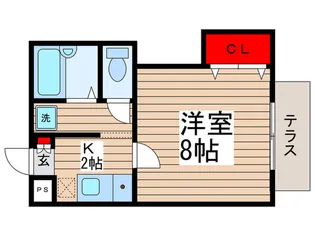 ブエナビスタ鷺沼【1階】の間取り