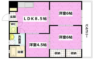 コーポタカヤマ【1階】の間取り