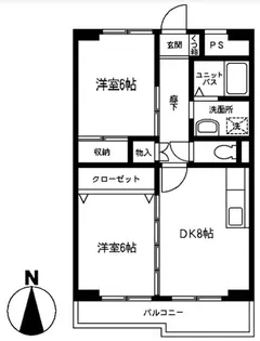 グリーンパークおし沼【3階】の間取り