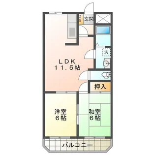メゾンソルジェンテ【1階】の間取り