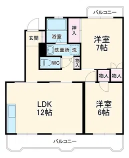 フォンティーヌ【3階】の間取り