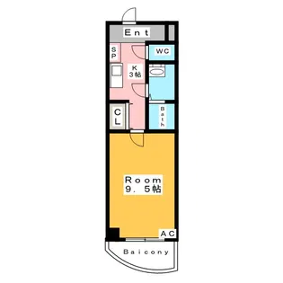 エムロード【1階】の間取り