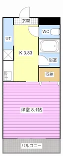 イーストコート21【4階】の間取り