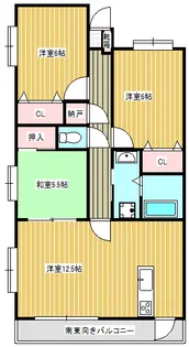 シェーンベルク安東【4階】の間取り