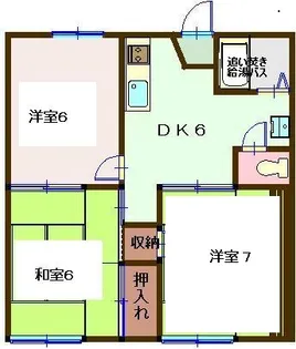 ギオンハイツE棟【2階】の間取り