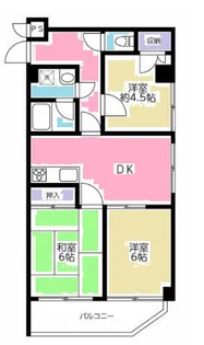 ル・ポール36【5階】の間取り