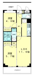 エイトピュア浜竹【1階】の間取り