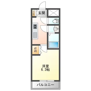 スプランディッドV【6階】の間取り