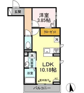 東京都練馬区高松6【アパート】の間取り