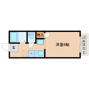 プティパレ富沢【1階】の間取り