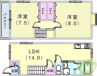 一静館【1階】の間取り