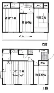 東京都練馬区豊玉北1【一戸建】の間取り
