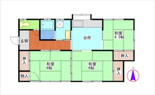 福島県福島市黒岩字榎平【一戸建】の間取り