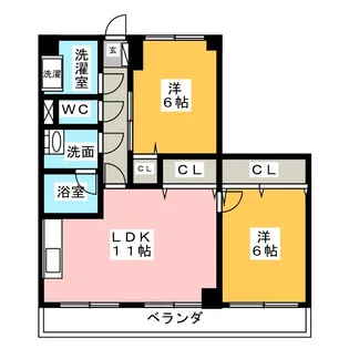 第3籠原ビル【4階】の間取り