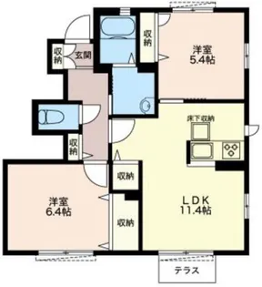 【ペット飼育可シャーメゾン】プレジール湘南【1階】の間取り