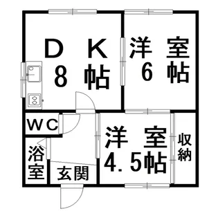 ハウスニクス【2階】の間取り