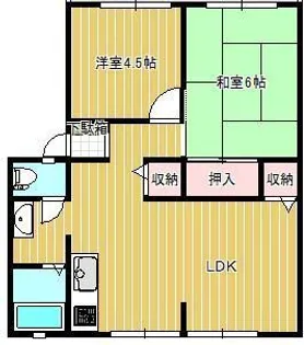 サンライフ三条C棟【2階】の間取り
