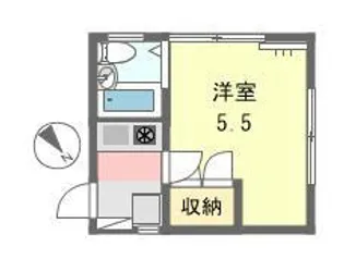 ハイツシャルムII【2階】の間取り