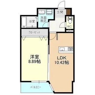 グランパセオ元今泉【8階】の間取り