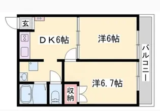 アミューズ尾上I【2階】の間取り