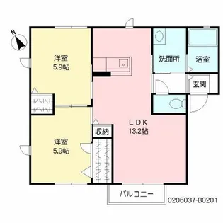 シャーメゾンShine【2階】の間取り
