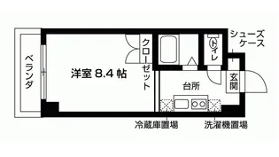 バウスクロス天神南【3階】の間取り