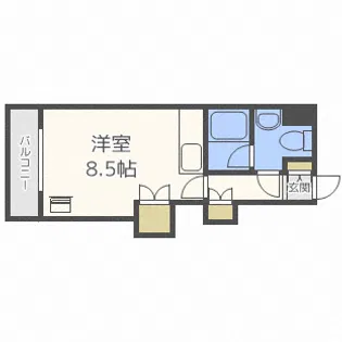 メープル北円山【7階】の間取り
