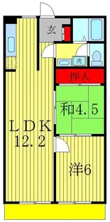 イアムス新松戸【1階】の間取り